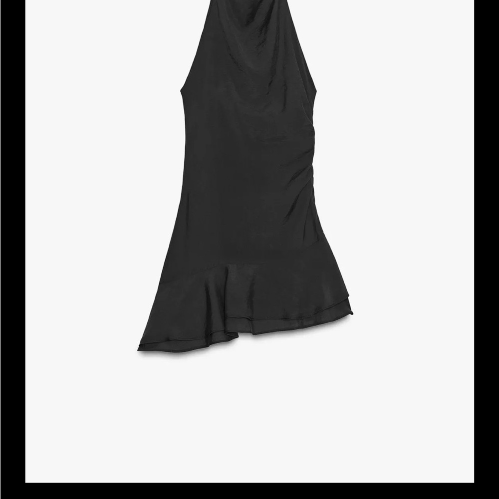 Zara Black Halter Mini Dress